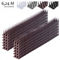 KOLCE NA PTAKI GOŁĘBIE PLASTIKOWE 12szt 6,24m