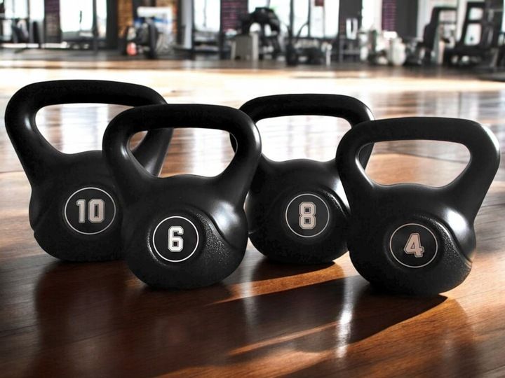 KETTLEBELL 10 KG HANTLA ODWAŻNIK CIĘŻAR DO ĆWICZEŃ SPORTVIDA zdjęcie 2
