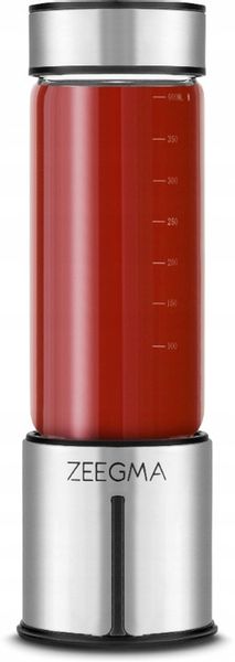 Blender Przenośny Bezprzewodowy DUŻY 465ml 300W ZEEGMA Go Plus SREBRNY zdjęcie 15