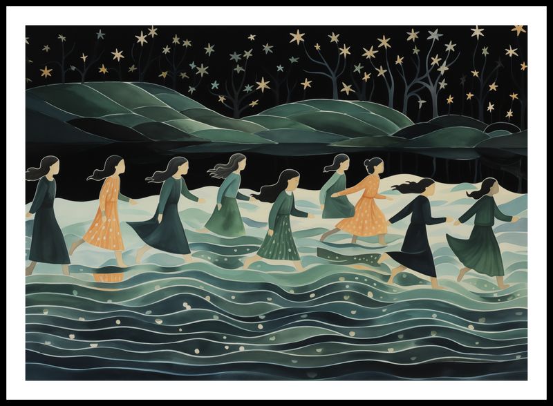 Plakat 84x59,5cm Nocna Procesja zdjęcie 3