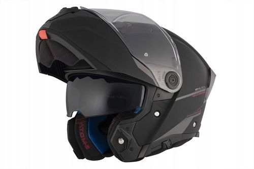 Kask motocyklowy szczękowy MT ATOM 2 SV SOLID MATT BLACK czarny mat GRATISY na Arena.pl