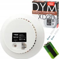 DETEKTOR CZUJKA CZUJNIK DYMU FOTOELEKTRYCZNY BATERIA 9V