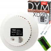 DETEKTOR CZUJKA CZUJNIK DYMU FOTOELEKTRYCZNY BATERIA 9V