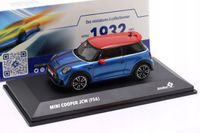 SOLIDO MINI COOPER JCW (F56) 2023 Iceland blue metallic/red 1:43