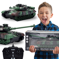 DUŻY CZOŁG STEROWANY ZDALNIE NA PILOT RC OBROTOWA WIEŻA