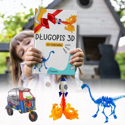 GOTOWY PREZENT ŚWIĄTECZNY NASTOLATKA 10 11 12 LAT DŁUGOPIS 3D +209m WKŁAD na Arena.pl