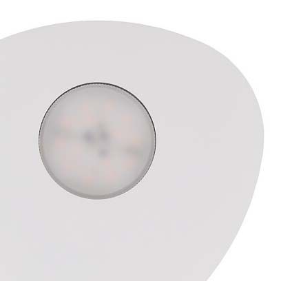 Sufitowa lampa nowoczesna Organic 8305 metalowy plafon biały hol zdjęcie 3