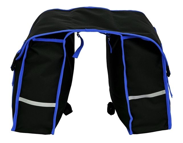 SAKWA NA BAGAŻNIK ROWEROWY, TORBA ROWEROWA 2x15L zdjęcie 3