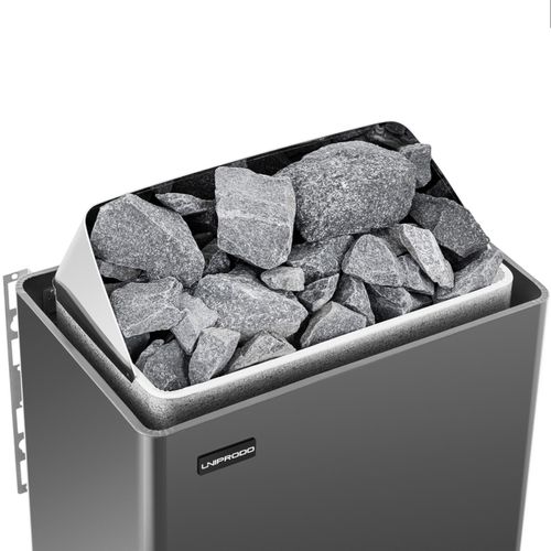 Piec do sauny elektryczny 5-9 m3 do 110C 400 V 6 kW czarno-srebrny na Arena.pl