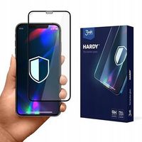 Szkło hartowane 3MK Hardy Apple iPhone 11/XR czarny/black