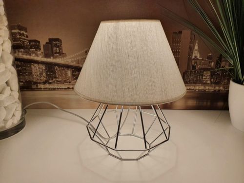 Lampka nocna 1xE27 PATI SILVER/WHITE na Arena.pl