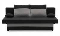 KANAPA SONY CZARNO SZARA Wygodna Wersalka Funkcja Spania BONEL Rozkładana