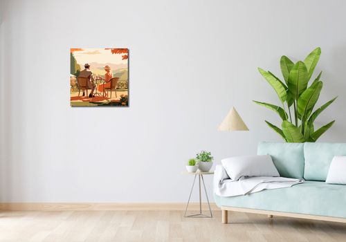 Obraz 50x50cm Retro Randka na Arena.pl