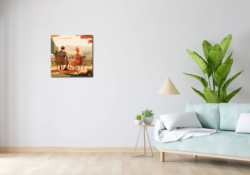 Obraz 50x50cm Retro Randka zdjęcie 2