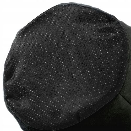 Domek dla kota, budka, legowisko pluszowe z uszkami czarne na Arena.pl