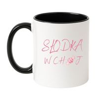 KUBEK "SŁODKA W CHUJ" Wzór - Klasyczny Biało-Czarny 330 ml