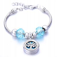 BRANSOLETKA DO AROMATERAPII STAL Drzewo Życia B18