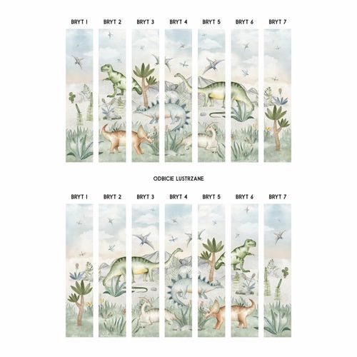 Tapeta Dinozaury W09 250 cm Płótno na Arena.pl