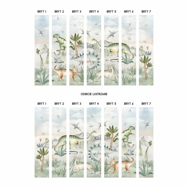 Tapeta Dinozaury W09 250 cm Płótno zdjęcie 4