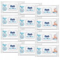 12x AQUA WIPES Nawilżane Chusteczki dla Dzieci 99% Pure Water Mokre 60 szt