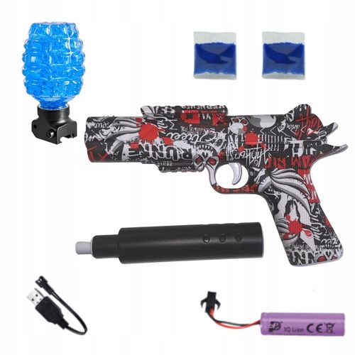 PISTOLET DESERT EAGLE AUTOMATYCZNY NA KULKI ŻELOWE WODNE AKUMULATOR na Arena.pl