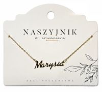 Naszyjnik z imieniem Marysia