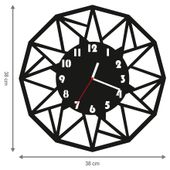 ZEGAR ŚCIENNY GEOMETRIA 38cm M 131.10