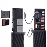 Etui / Czytnik kart pamięci PGY-TECH CFE-B/SD CreateMate Czarny