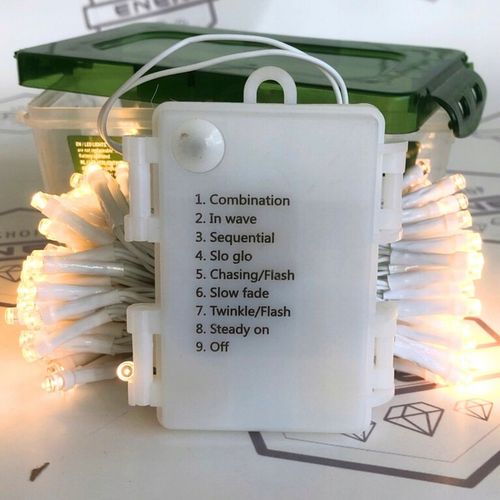 Lampki choinkowe NA BATERIE 140 LED 11m CIEPŁE oświetlenie świąteczne PRO na Arena.pl