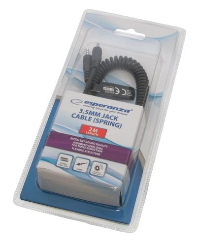 ESPERANZA EB252 KABEL SPIRALNY MINI JACK - MINI JACK / 2M na Arena.pl