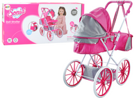 ND24_17736 Wozek Dla Lalek Metalowy Torba Duze Ko
