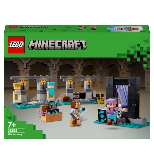 LEGO MAINCRAFT 21252 ZBROJOWNIA WARSZTAT KOWALA PORTAL DO NETHERU FIGURKI na Arena.pl