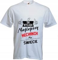KOSZULKA najlepszy mechanik Prezent dla MECHANIKA