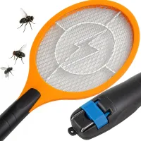 Łapka na owady elektryczna na akumulatorowa do gniazdka 230v pomarańczowy
