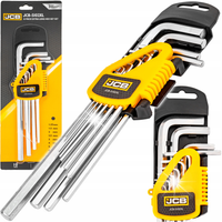 ZESTAW KLUCZE IMBUSOWE WKRĘTAKI JCB IMBUSY CRV DŁUGIE XL 10el 1,27-10mm
