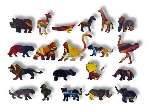 Puzzle Drewniane dla dzieci i dorosłych DarkLion Lew2 150 elementów na Arena.pl