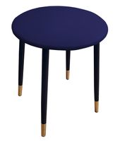 Taboret TRIX D4 granatowy podstawa czarna/złota