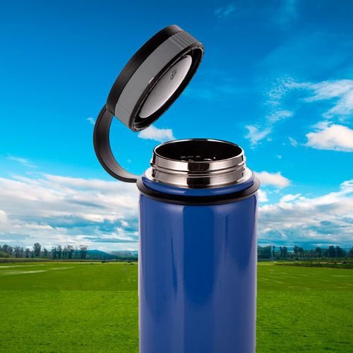 Termos 550 ml z Twoim nadrukiem - niebieski na Arena.pl