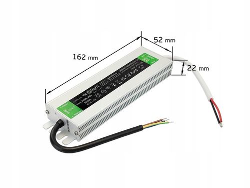 Zasilacz LED 120W 10A 12V Transformator Hermetyczny Meblowy do Taśm na Arena.pl