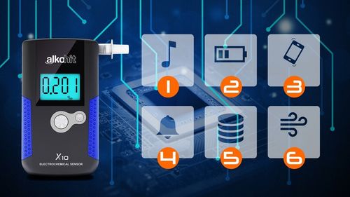 Alkomat ALKOHIT X10 Technologia Policyjna +Ustniki na Arena.pl