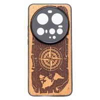 Drewniane Etui Bewood do Xiaomi 15 Ultra RÓŻA WIATRÓW MERBAU
