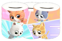 Skarbonka Ceramiczna - Super Kotki - Super Kitties