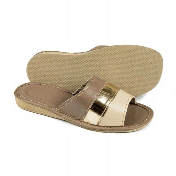 POLSKIE KAPCIE DAMSKIE PANTOFLE KLAPKI DOMOWE zdjęcie 3