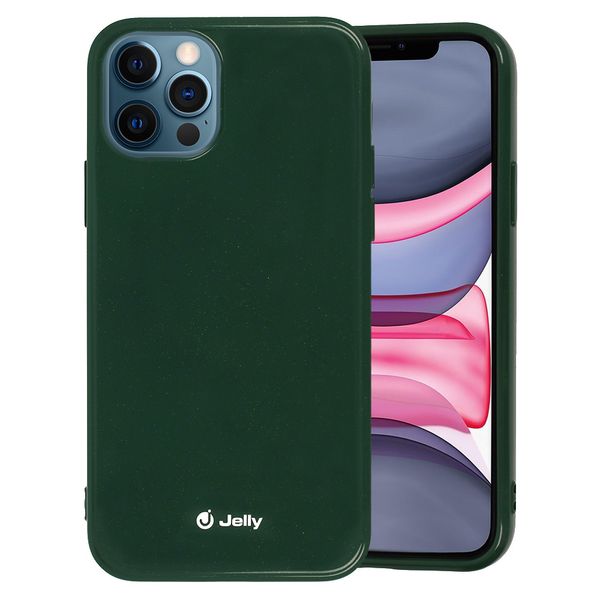Jelly Case do Iphone 12 Mini ciemnozielony zdjęcie 1