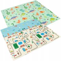 2 x MATA PIANKOWA EDUKACYJNA DLA DZIECI DWUSTRONNA XPE SKŁADANA 180x200 MAT