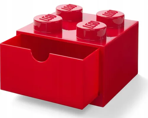 Pojemnik LEGO Desk Drawer 4 na biurko czerwony na Arena.pl