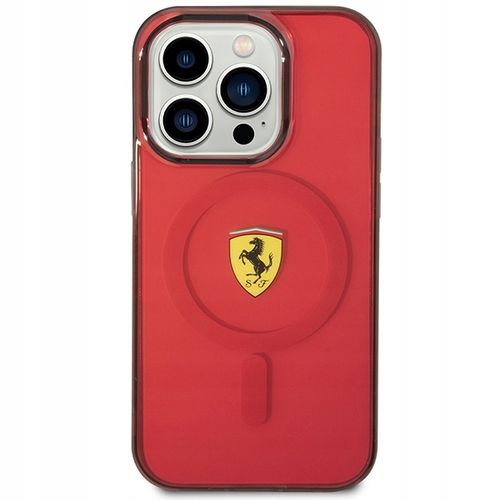 Etui Ferrari Translucent MagSafe na iPhone 14 Pro Max - czerwone na Arena.pl