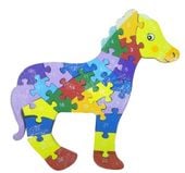 Drewniane puzzle Konik   ok. 24 cm. (P642Z3)