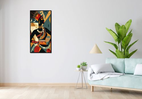 Plakat 50x100cm Afrykańska Mozaika na Arena.pl