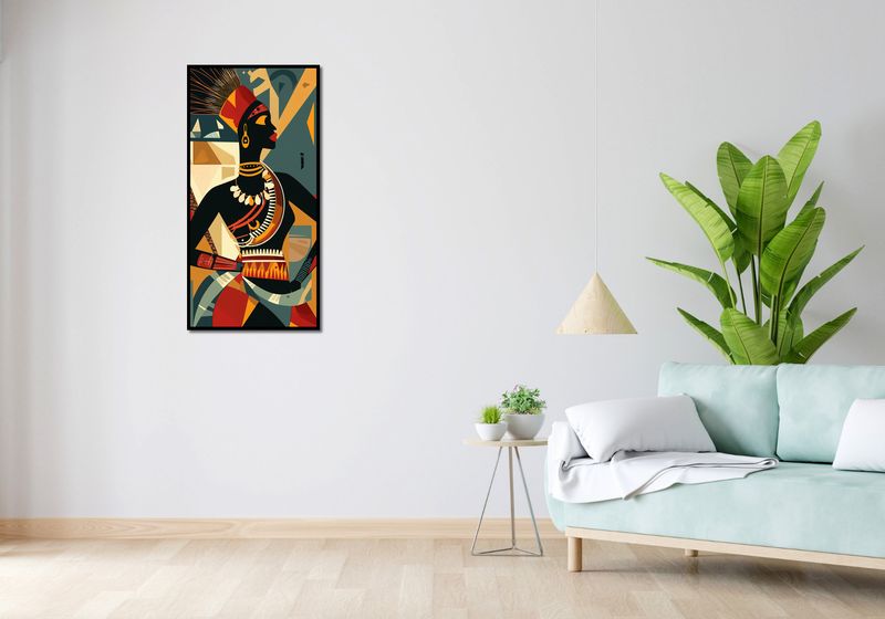 Plakat 50x100cm Afrykańska Mozaika zdjęcie 4